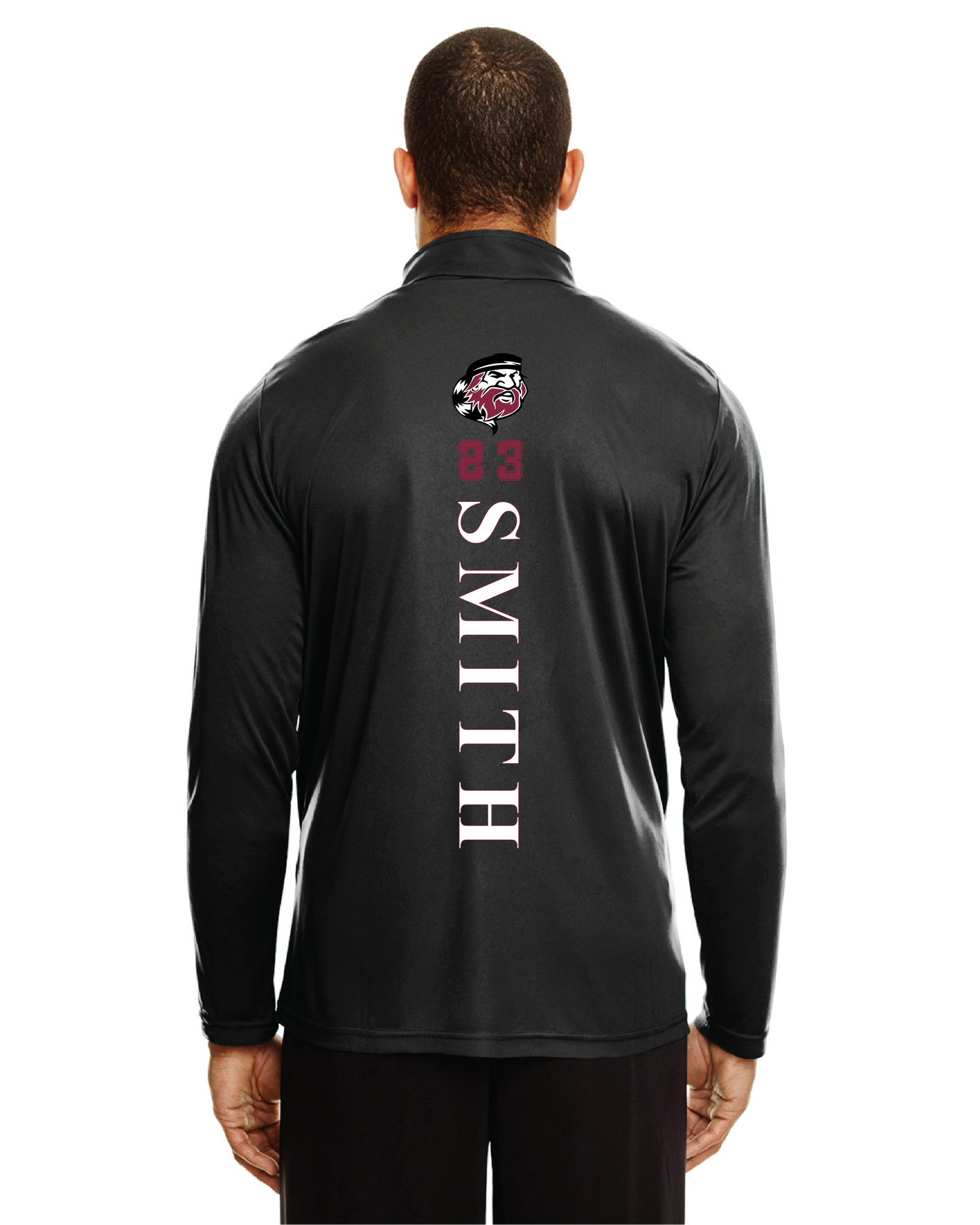 Men's Performance quarter zip long sleeve shirt (THS VB 2023)