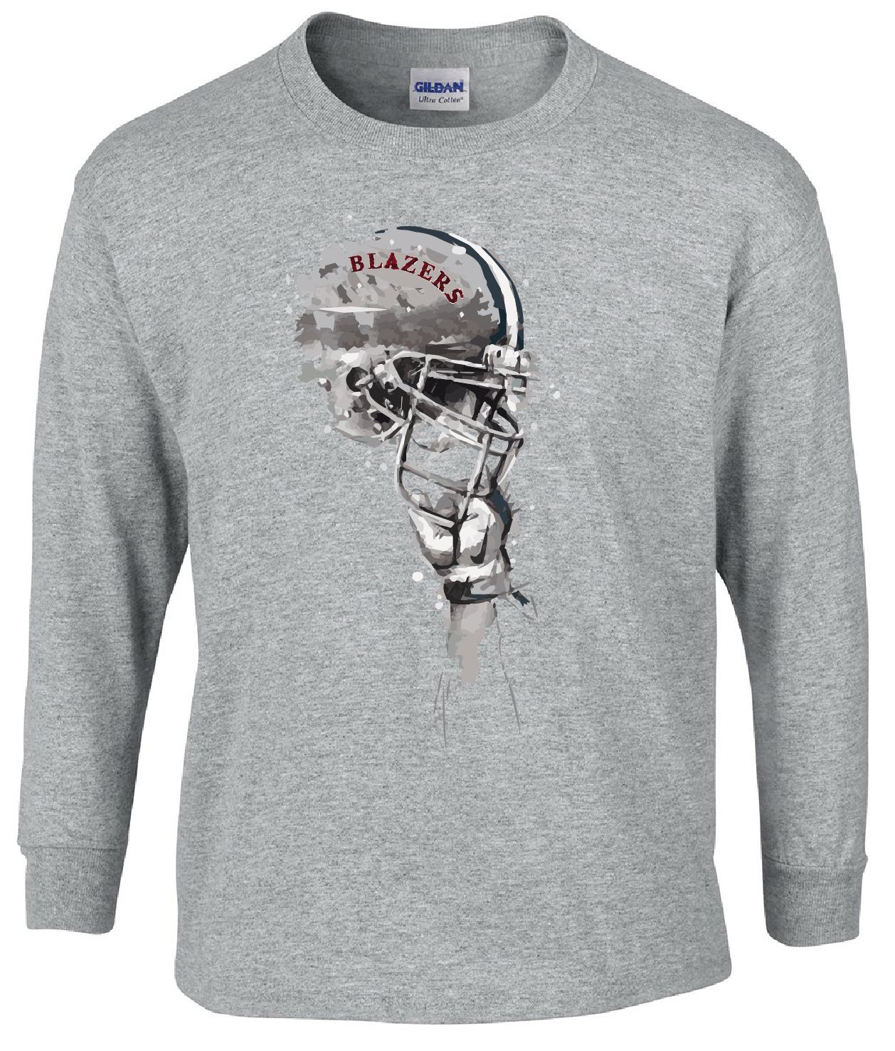 THS Football Helmet Long Sleeve T-Shirt (UNISEX)