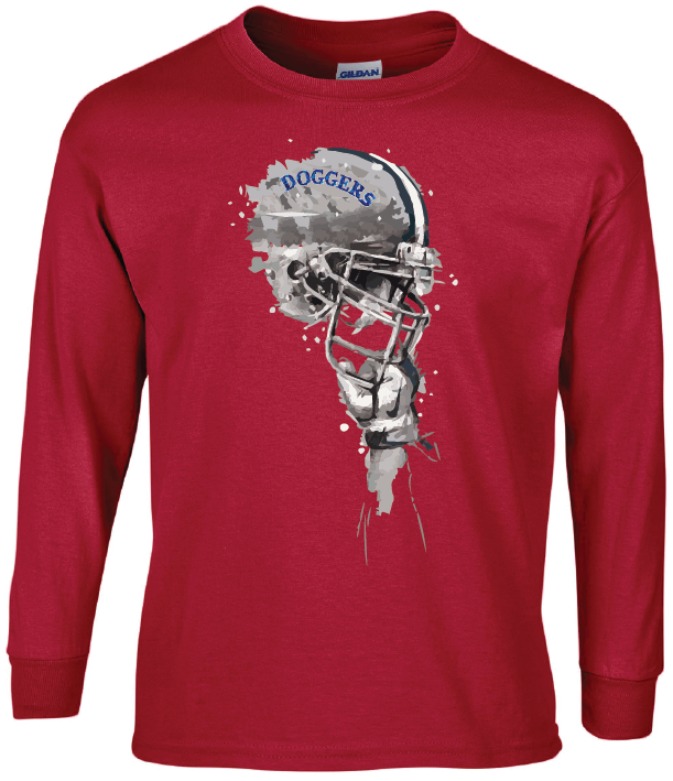 LFL Football Helmet Long Sleeve T-Shirt (UNISEX)