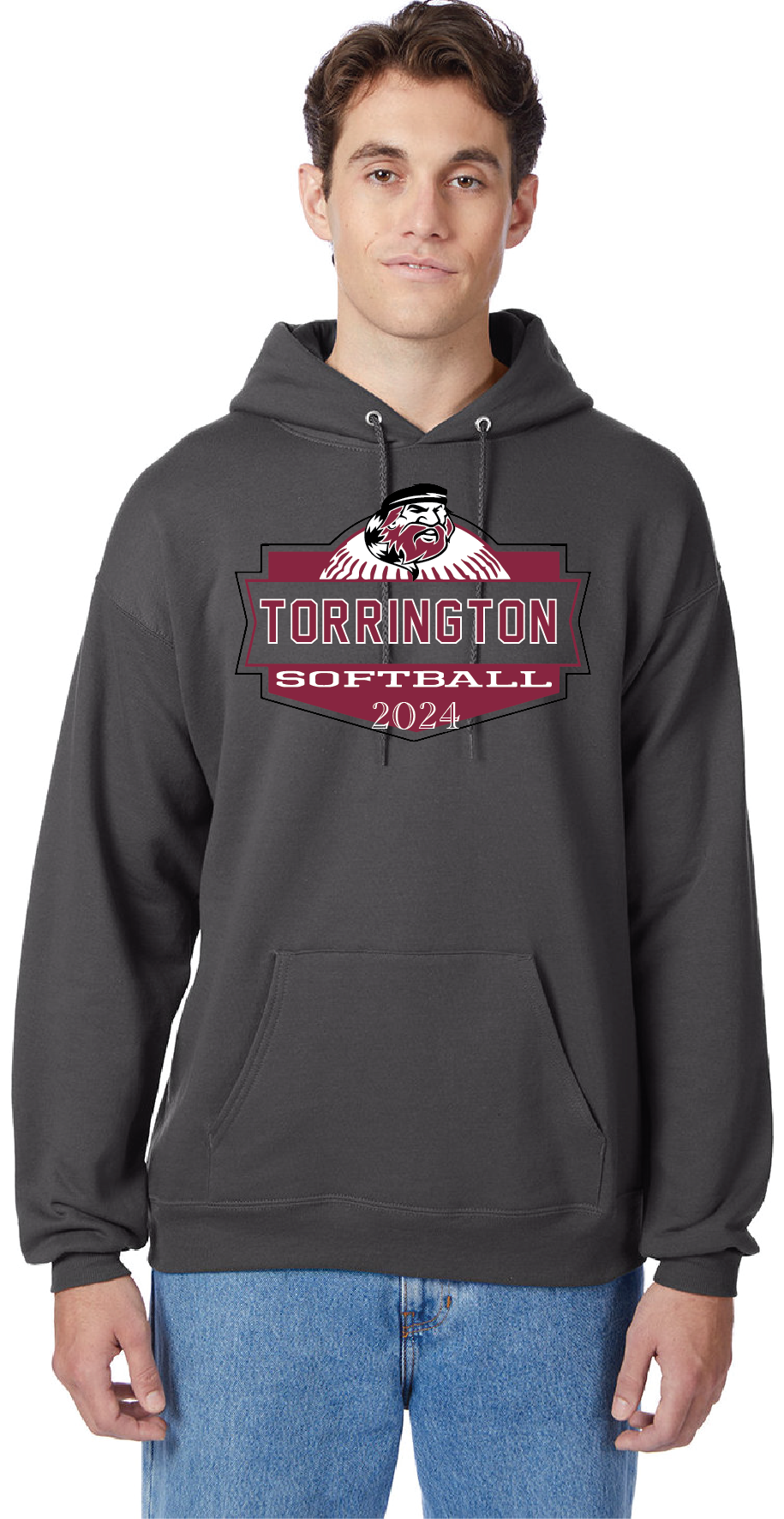 THS  Softball Shield  Logo Sweat Shirt