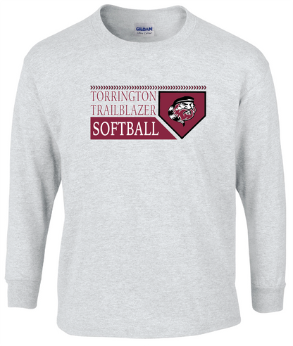 THS Softball Base  Logo T-Shirt