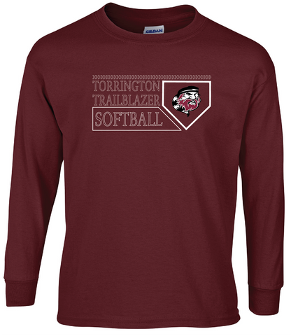 THS Softball Base  Logo T-Shirt