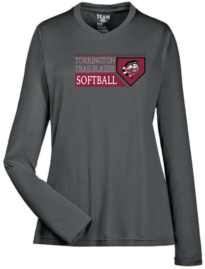 THS Softball Base  Logo Moisture Wicking Shirt