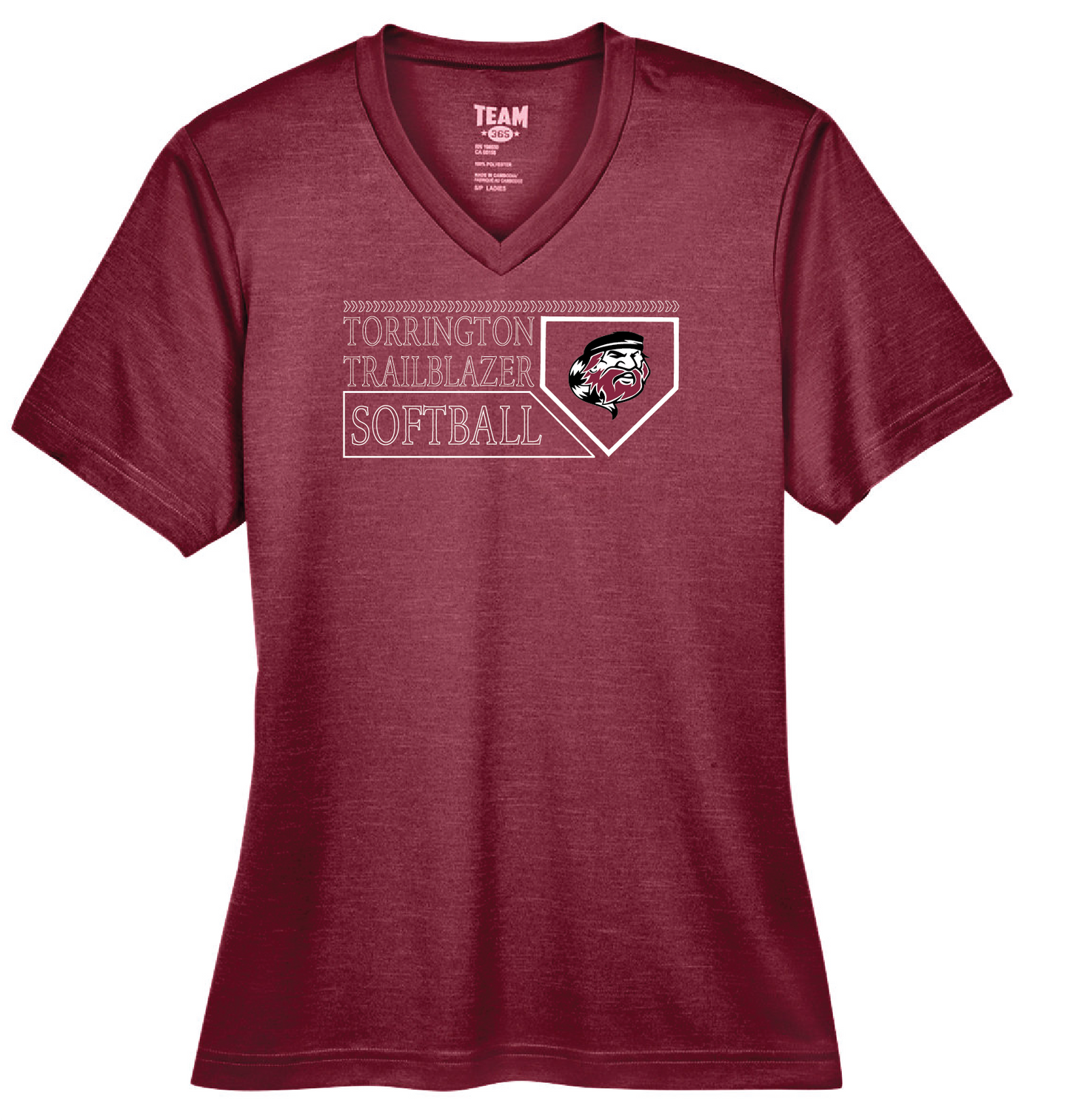 THS Softball Base  Logo Moisture Wicking Shirt