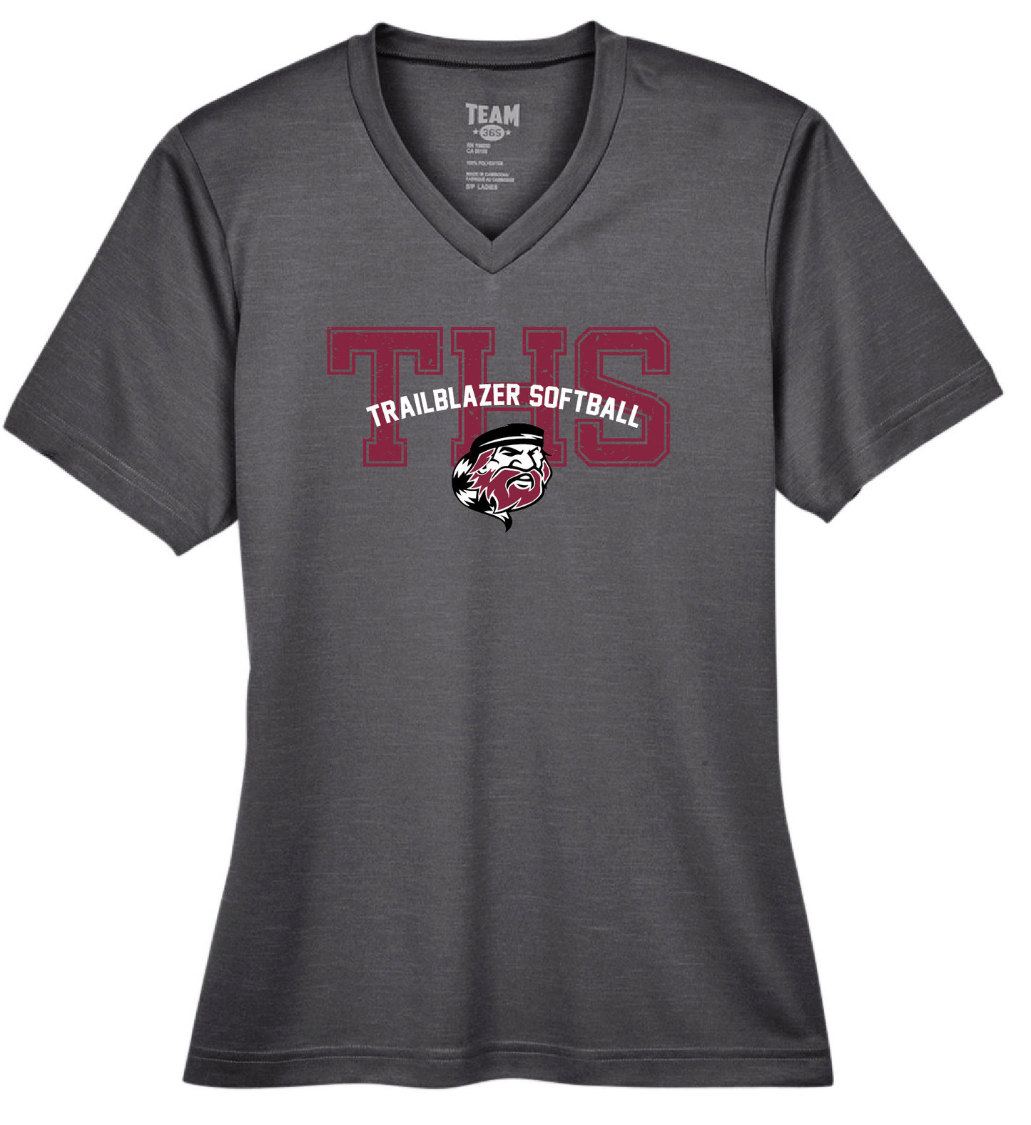 THS Softball Arch Logo Moisture Wicking Shirt