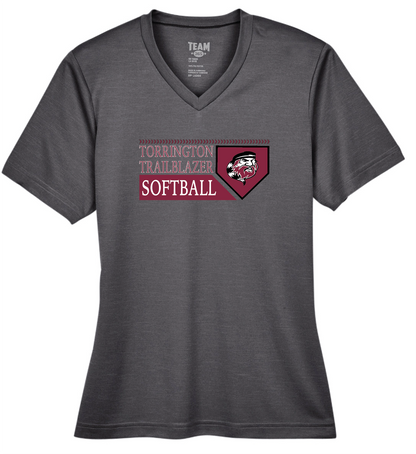 THS Softball Base  Logo Moisture Wicking Shirt