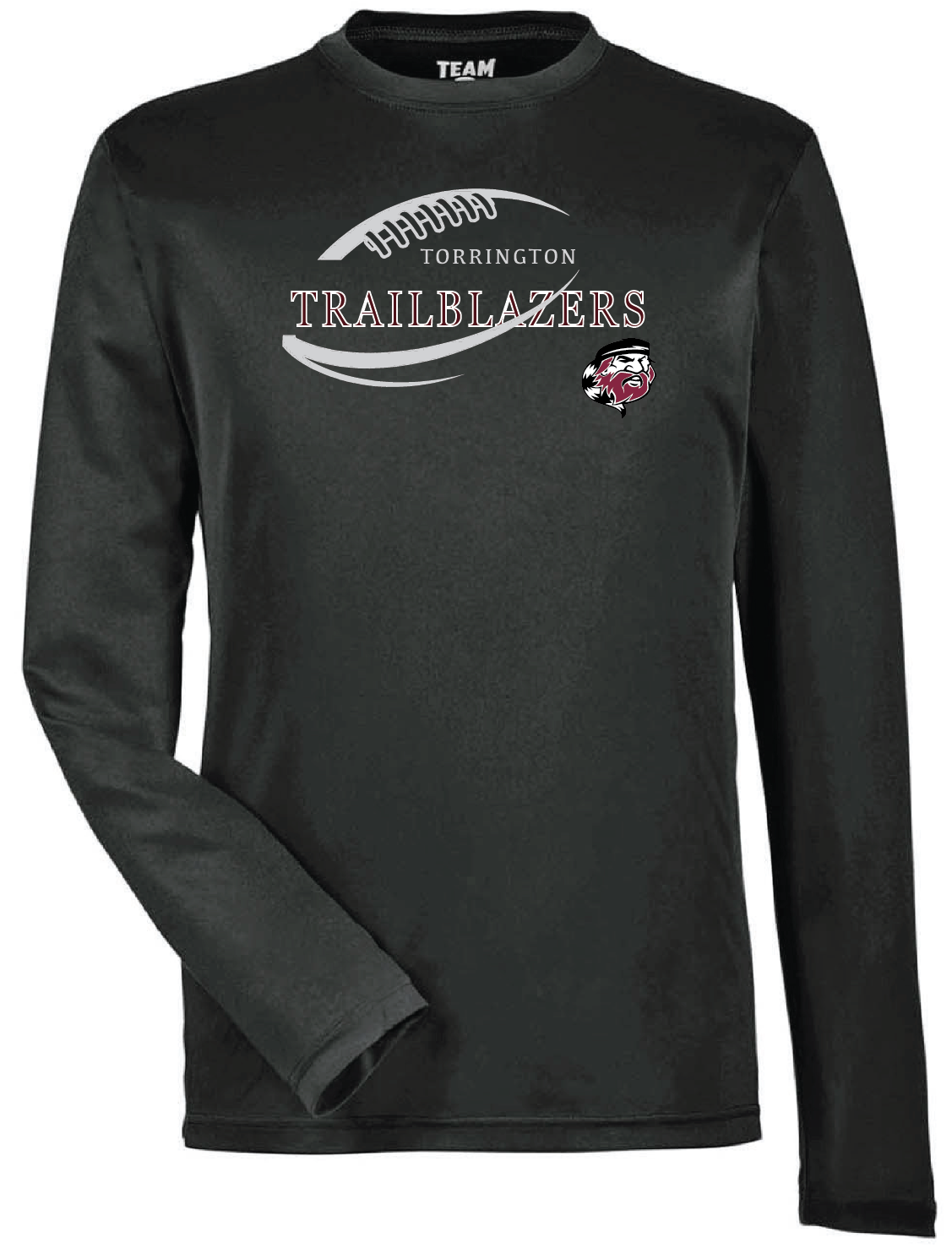 THS Football Moisture wicking LONG sleeve t-shirt