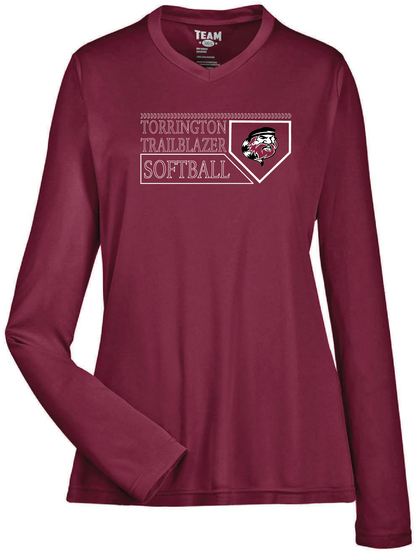 THS Softball Base  Logo Moisture Wicking Shirt