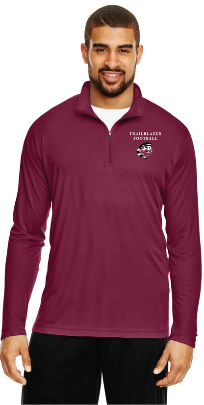 THS Football Men's Moisture Wicking Quarter Zip Long Sleeve