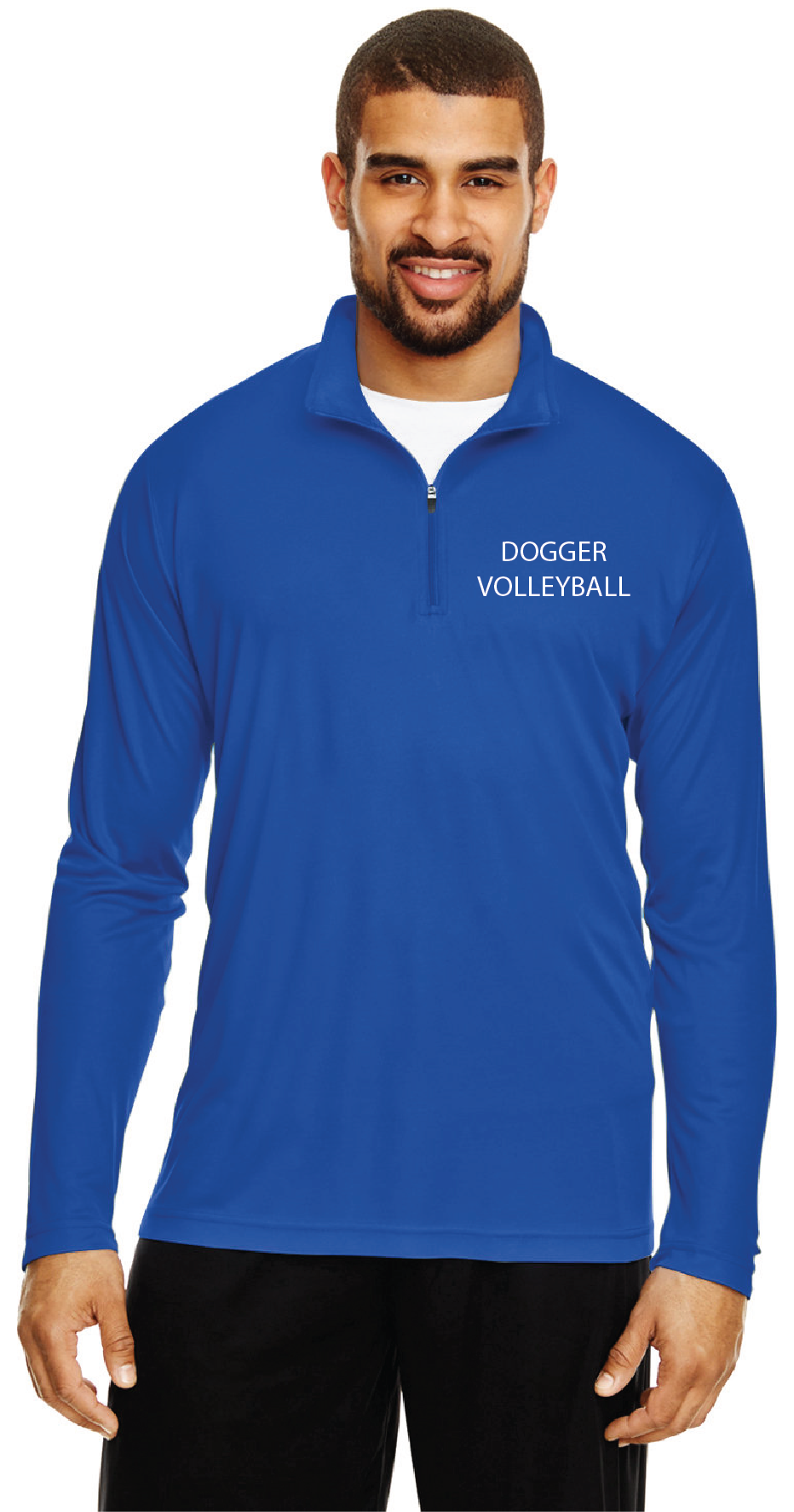 Mens Moisture Wicking Long Sleeve Quarter Zip (Doggers Volleyball 2023)