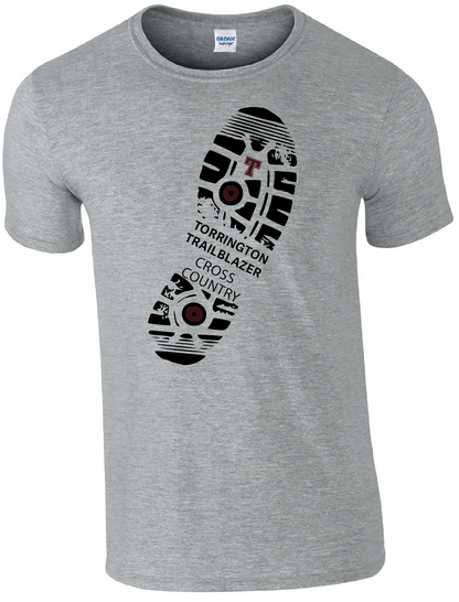 Trailblazer Shoe Print Cross-Country T-Shirt (Unisex)