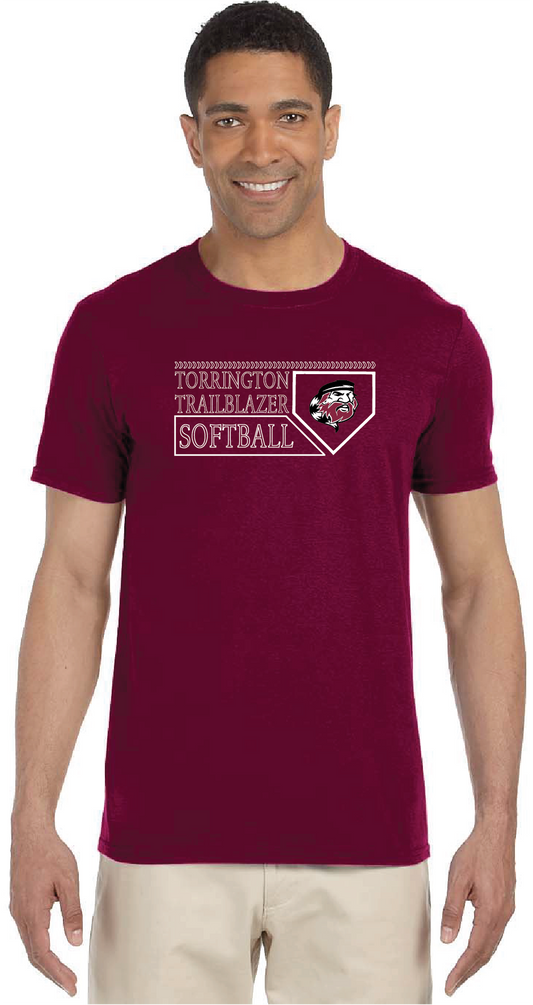 THS Softball Base  Logo T-Shirt