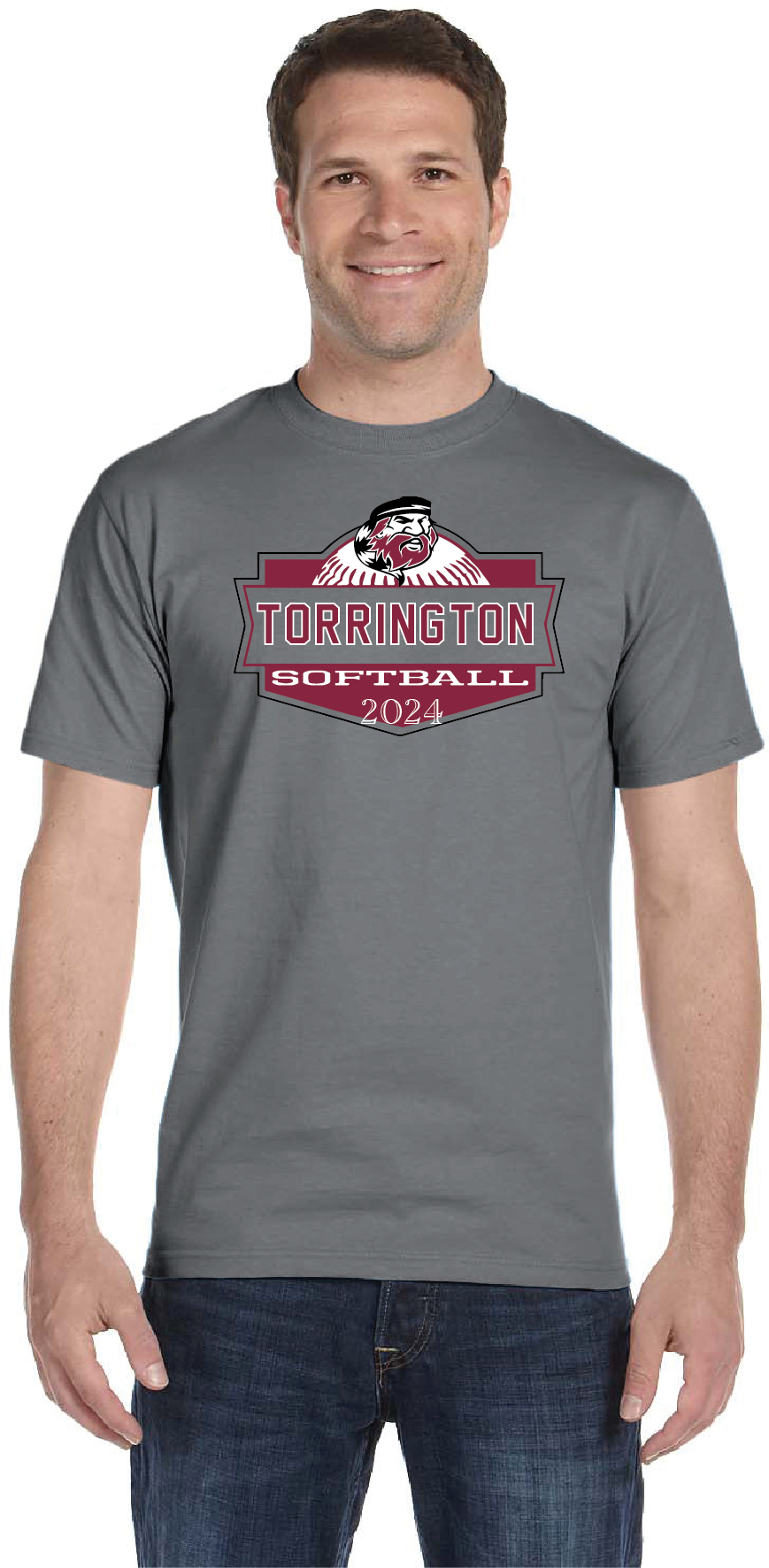 THS Softball Shield  Logo T-Shirt