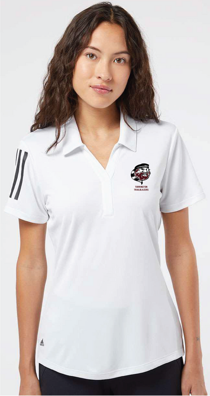 THS- Women's- Adidas Floating 3-Stripes Polo