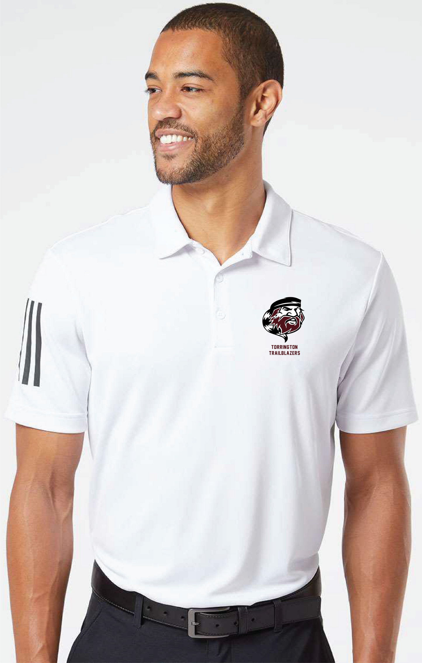 THS- Men's- Adidas A480 Floating 3-Stripes Polo