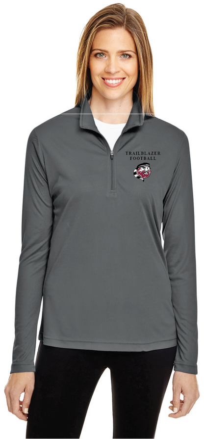 THS Football Ladies Moisture Wicking Quarter Zip Long Sleeve