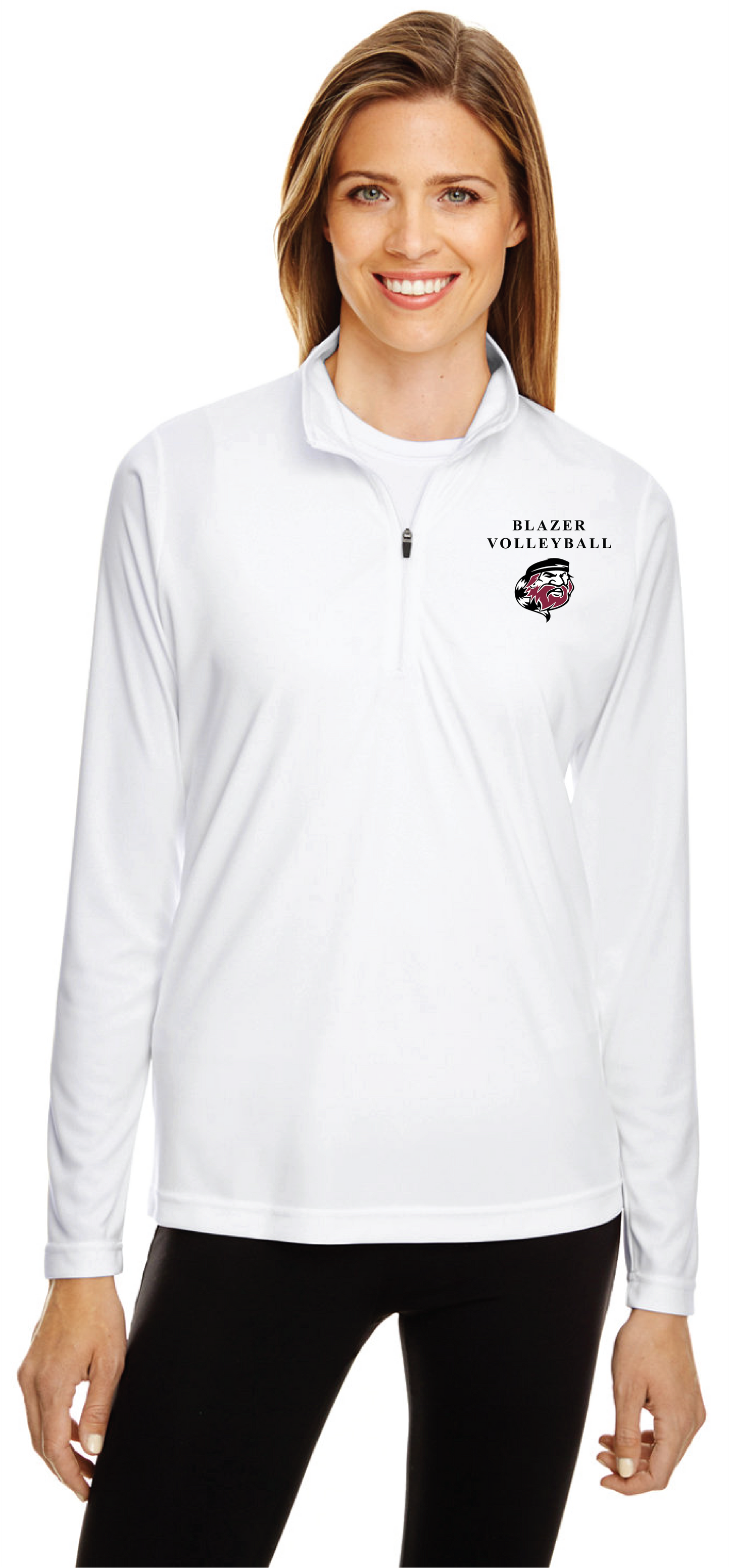 Women's Performance quarter zip long sleeve shirt (THS VB 2023)