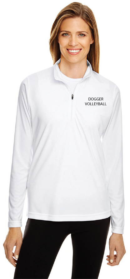 Womens' Moisture Wicking Long Sleeve Quarter Zip (Doggers Volleyball 2023)