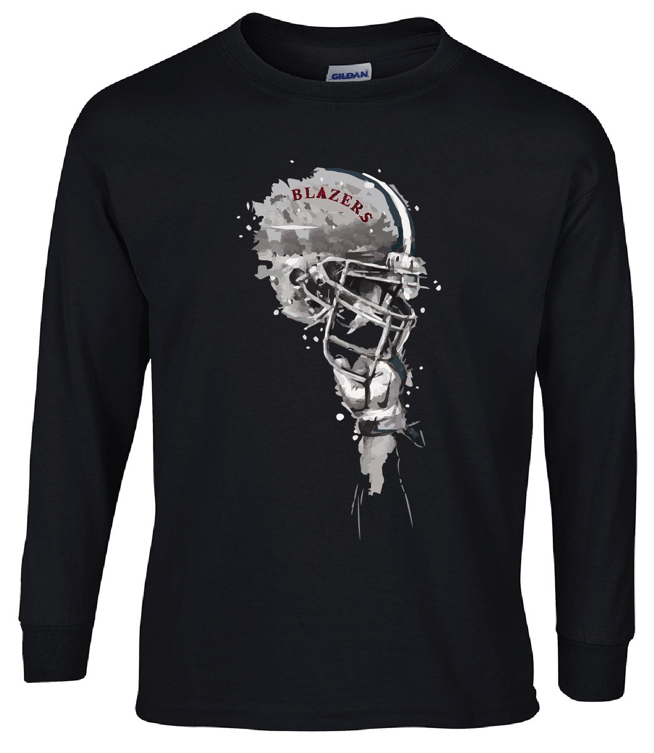 THS Football Helmet Long Sleeve T-Shirt (UNISEX)