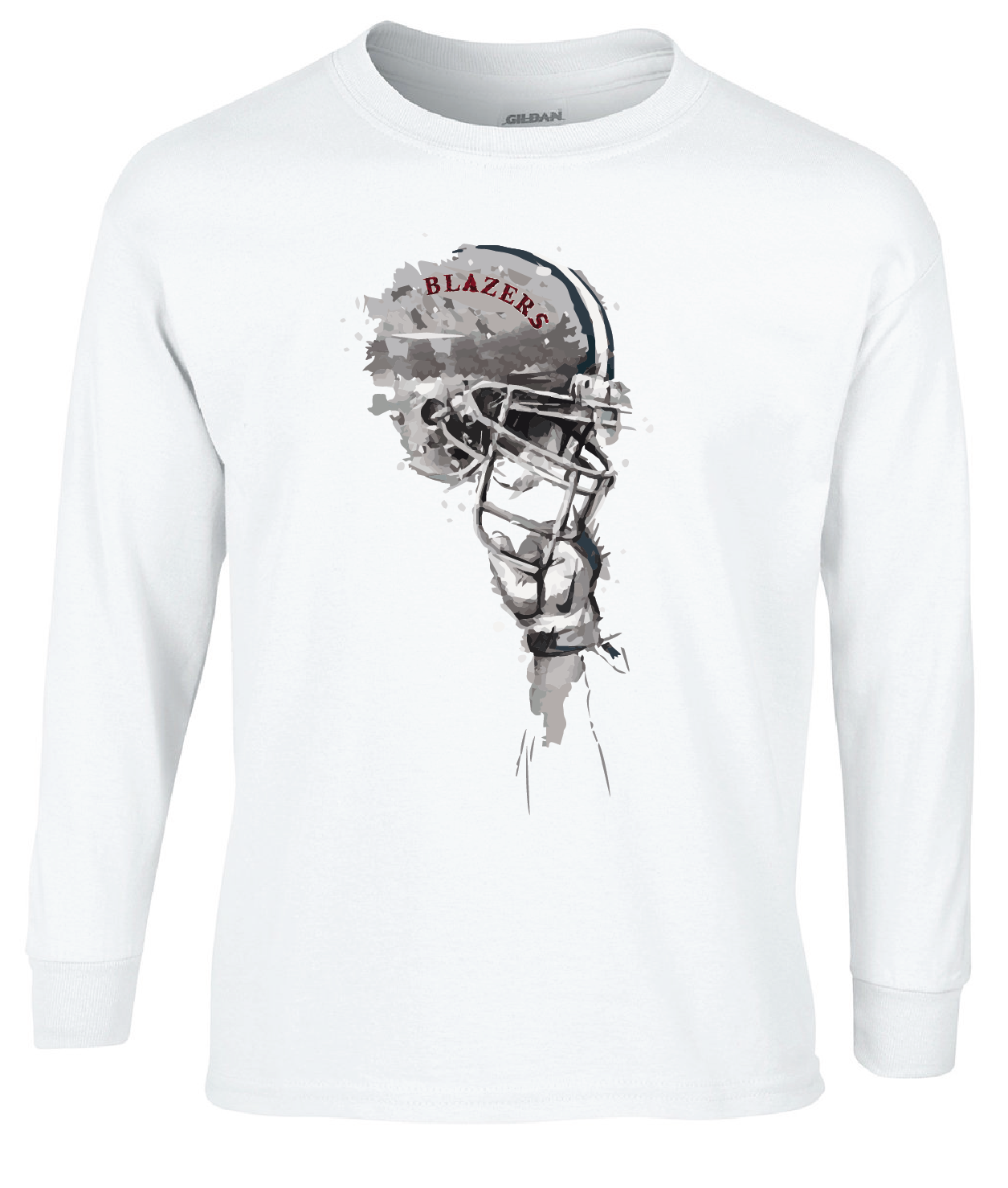 THS Football Helmet Long Sleeve T-Shirt (UNISEX)